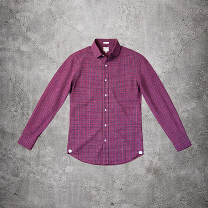 Chemise à carreaux rouge et bleu - Thomas Mason - Taille S