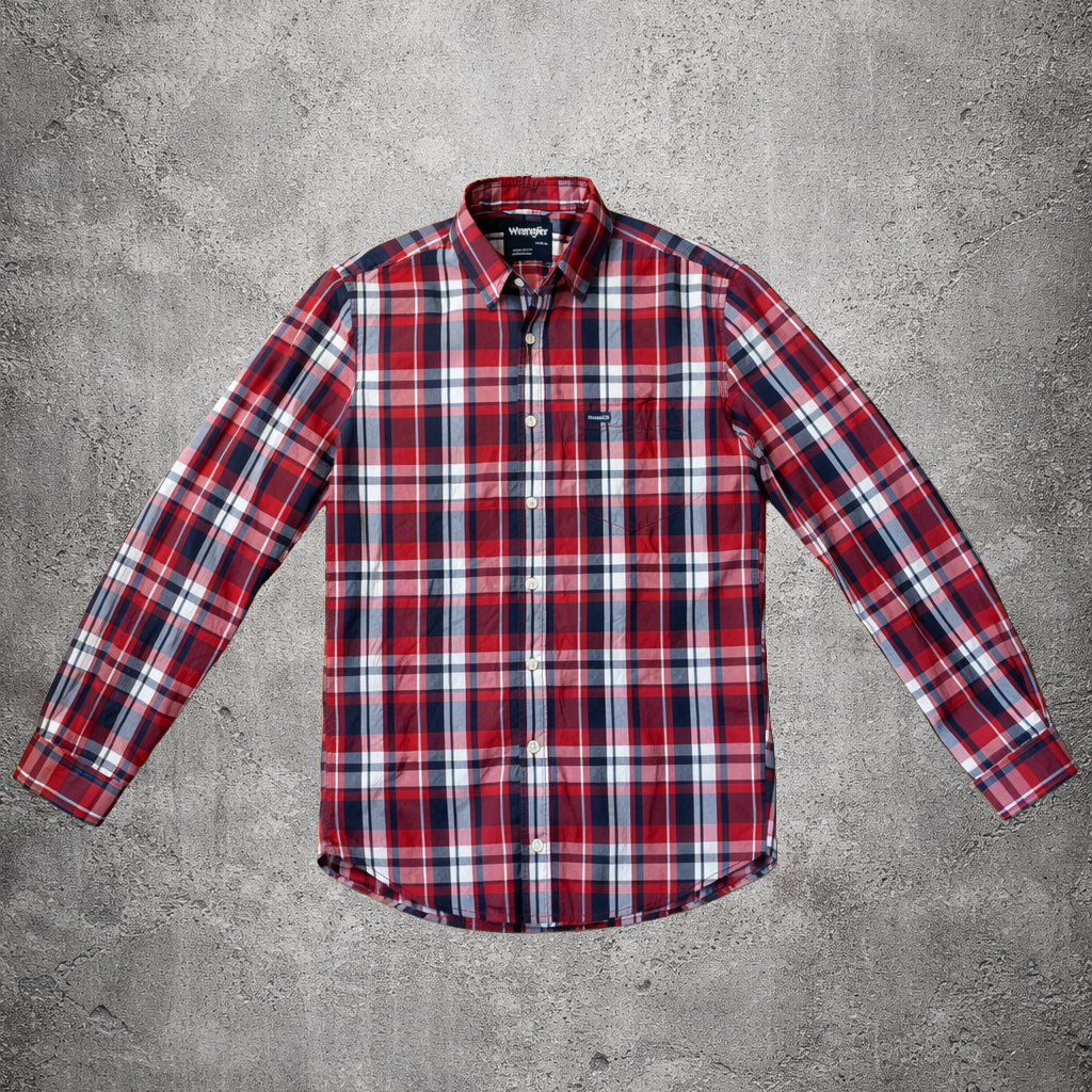Chemise à carreaux rouge - Wrangler - Taille S