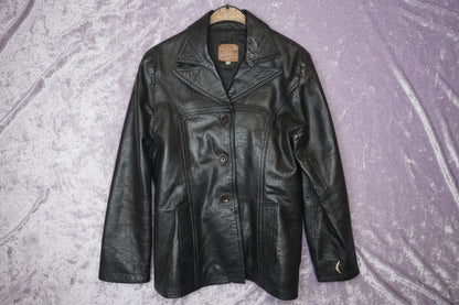 Veste En Cuir Véritable - by SASSCARELLA