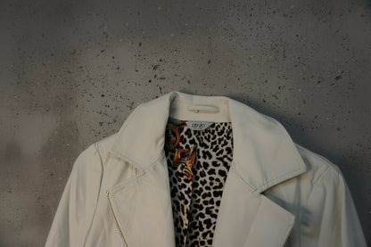 Veste en cuir blanche – taille XS
