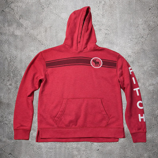 Sweat à capuche rouge - Abercrombie & Fitch (enfant) - Taille 15/16