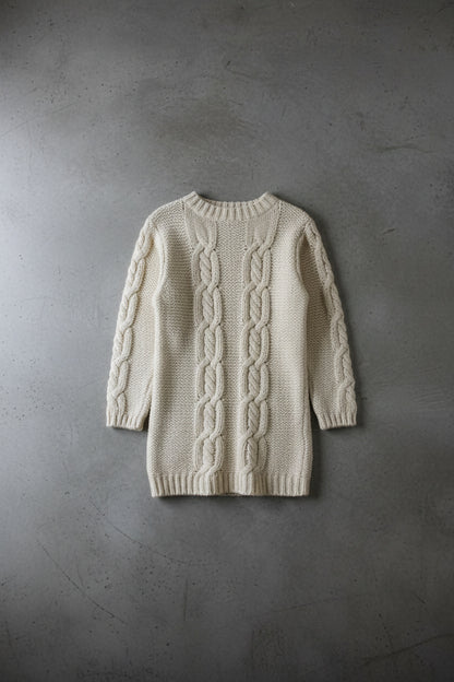 Cardigan blanc minimaliste – by Zainab
