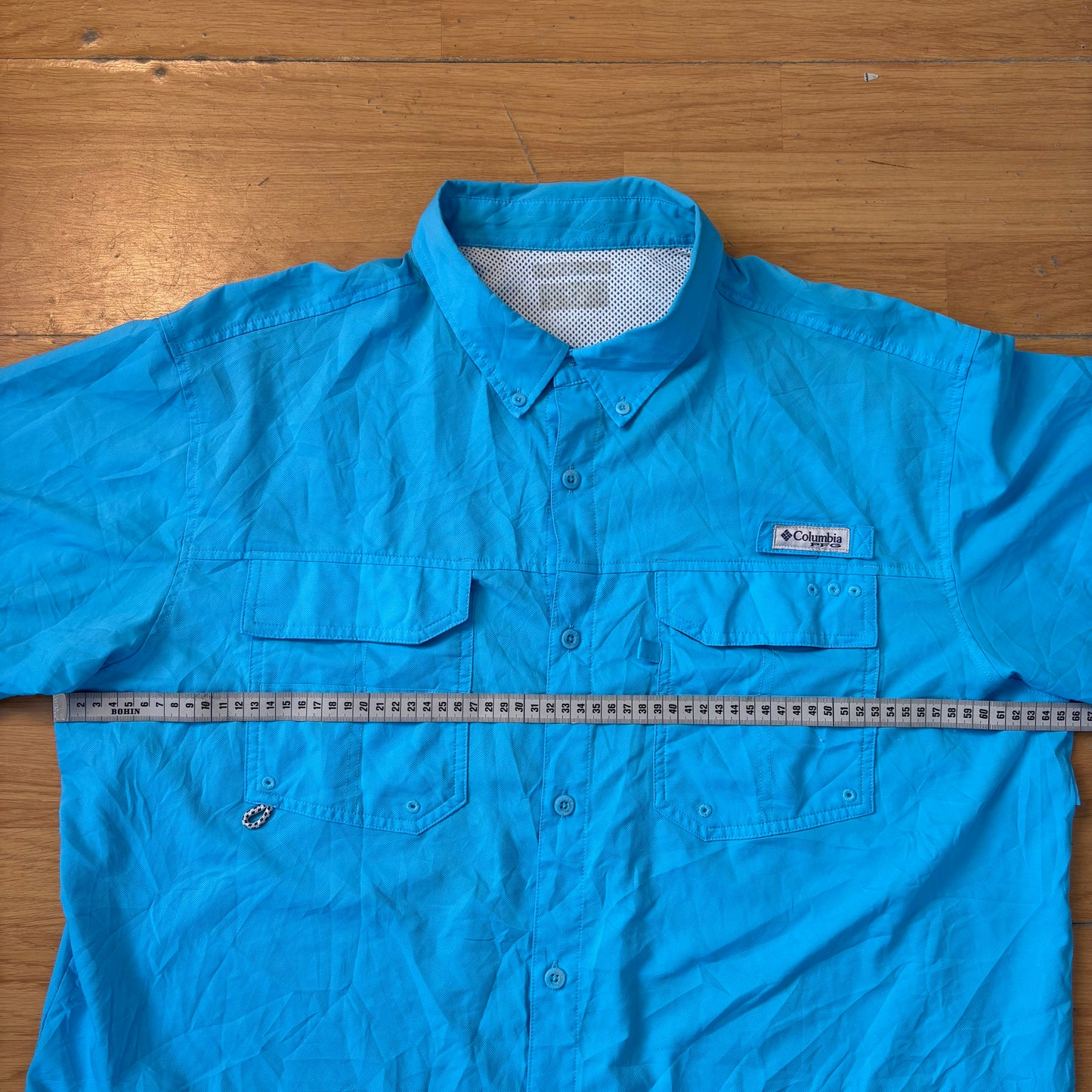 Chemise manches courtes bleu - Columbia - Taille XL