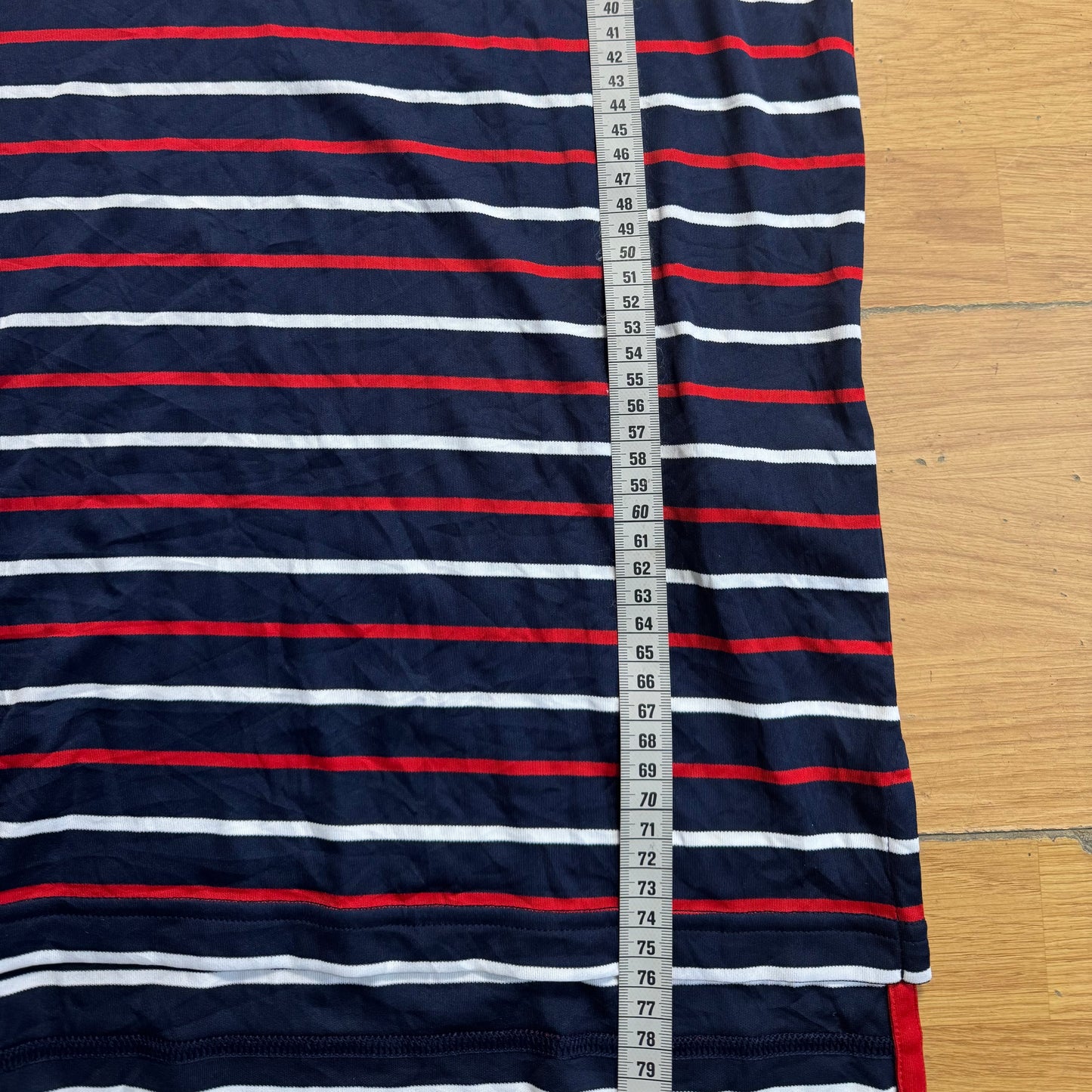 Polo rayé bleu foncé, rouge et blanc - Ralph Lauren - Taille L