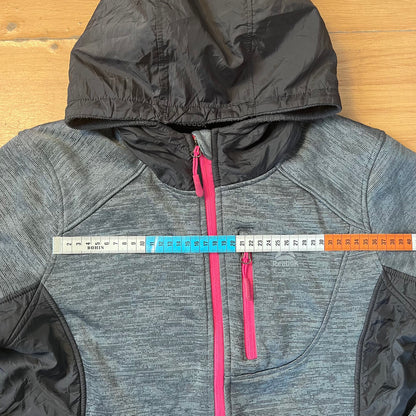 Veste à capuche gris détails rose - Reebok - Taille L