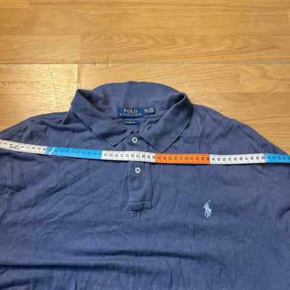 Polo bleu-gris - Ralph Lauren - Taille XXL