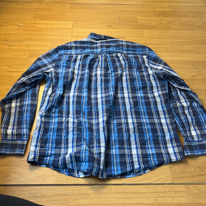 Chemise à carreaux bleu - Chaps - Taille XL