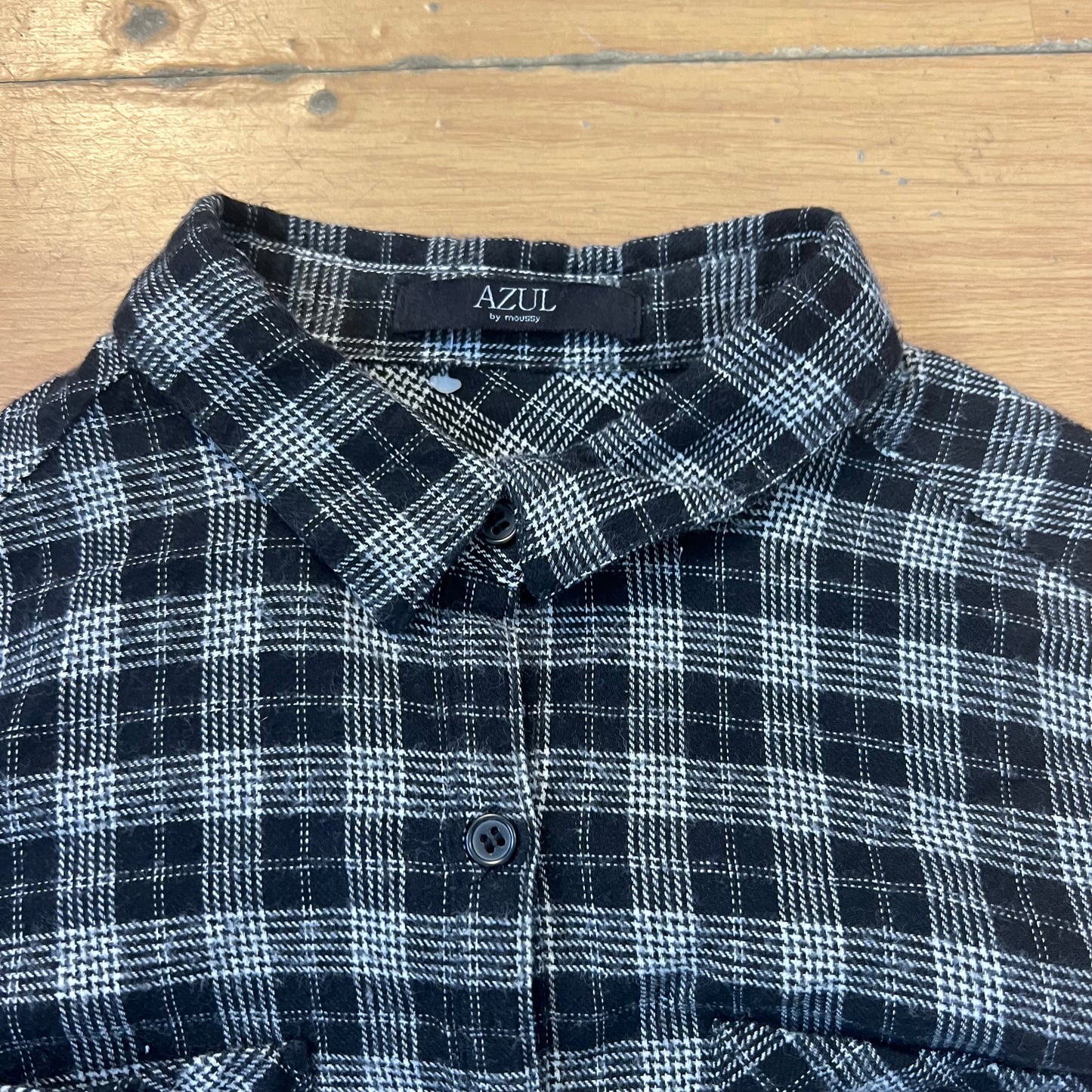 Chemise à carreaux noir - Azul - Taille XS/S