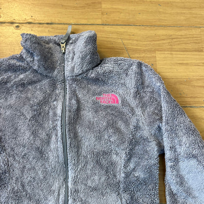 Veste polaire zippée grise et rose - The North Face - Taille M (10/12 ans)