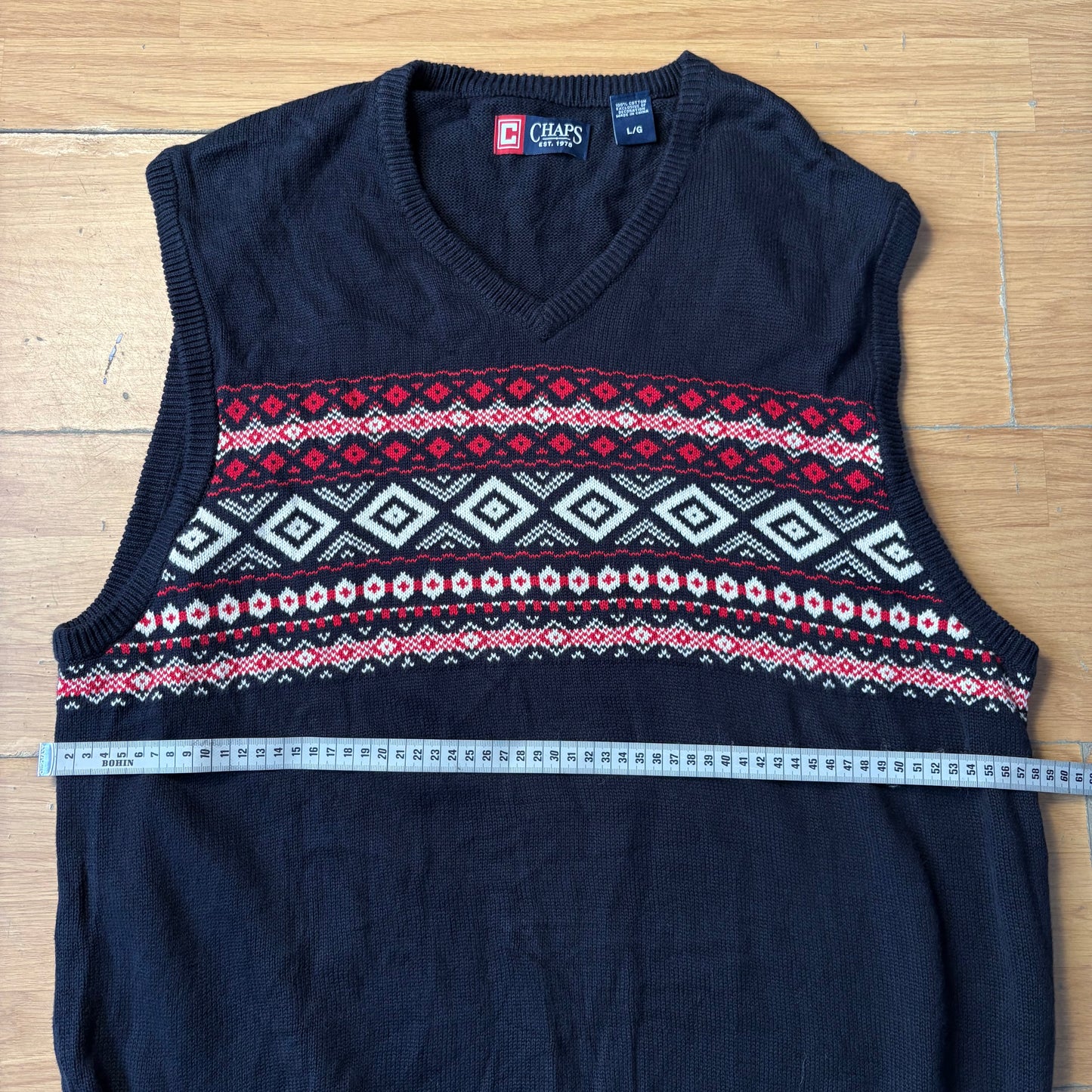 Pull sans manche bleu marine - Chaps - Taille L