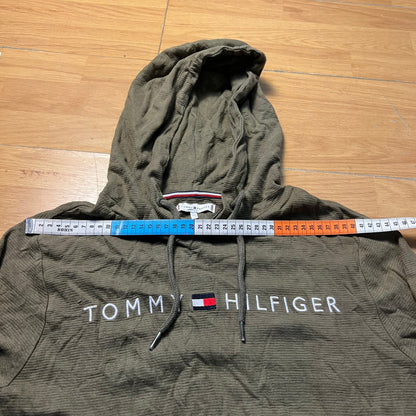 Sweat à capuche vert - Tommy Hilfiger - Taille M