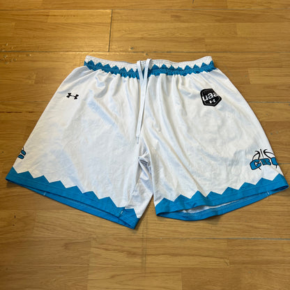 Shorts de sport blanc et bleu - Under Armour - Taille XL