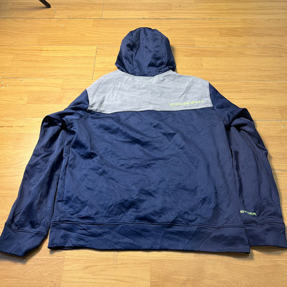 Sweat à capuche sport à demi-zip bleu - Under Armour - Taille M