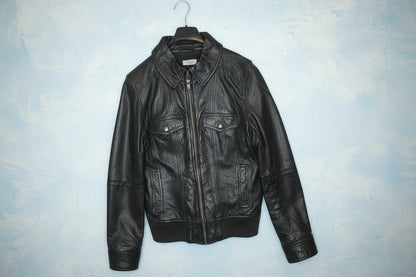 Veste En Cuir - Noir - by MIA - Taille : 38