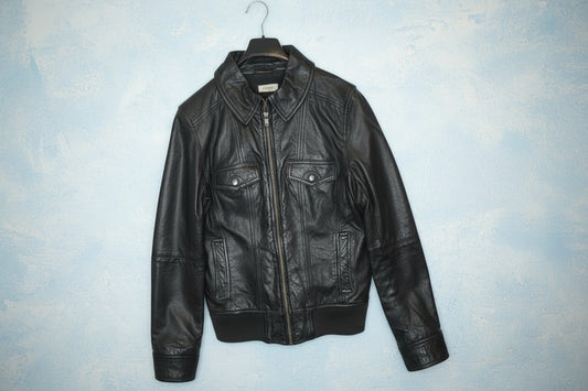 Veste En Cuir - Noir - by MIA - Taille : 38