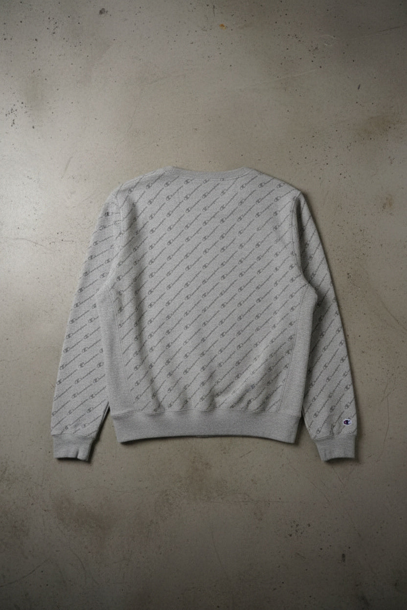 Sweat-shirt gris cropped – taille L (convient mieux à un M)