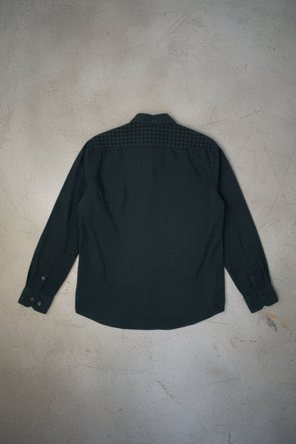 Chemise à carreaux vert foncé et bleu marine – taille M