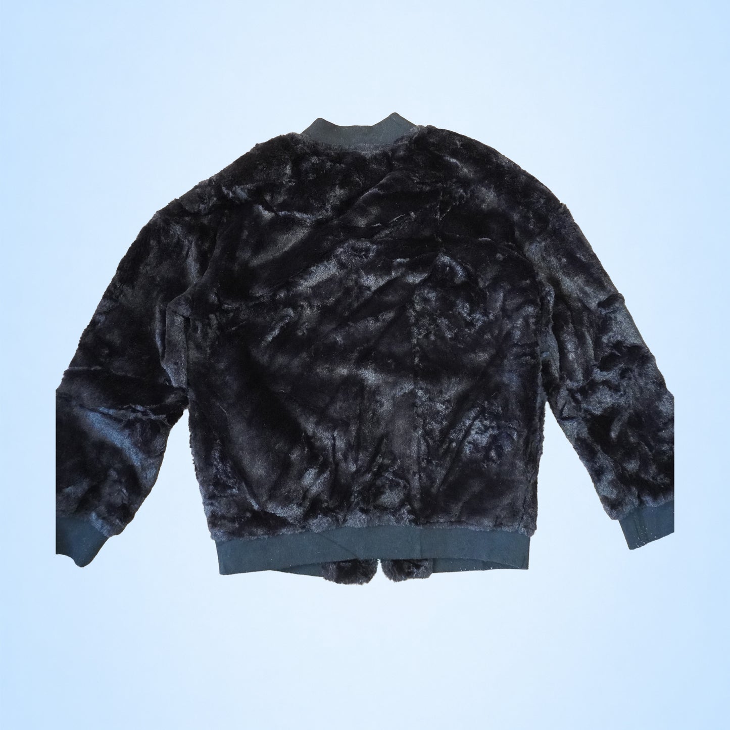 Veste fausse fourrure noire RAF RAF By PRMEC