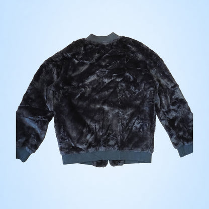 Veste fausse fourrure noire RAF RAF By PRMEC