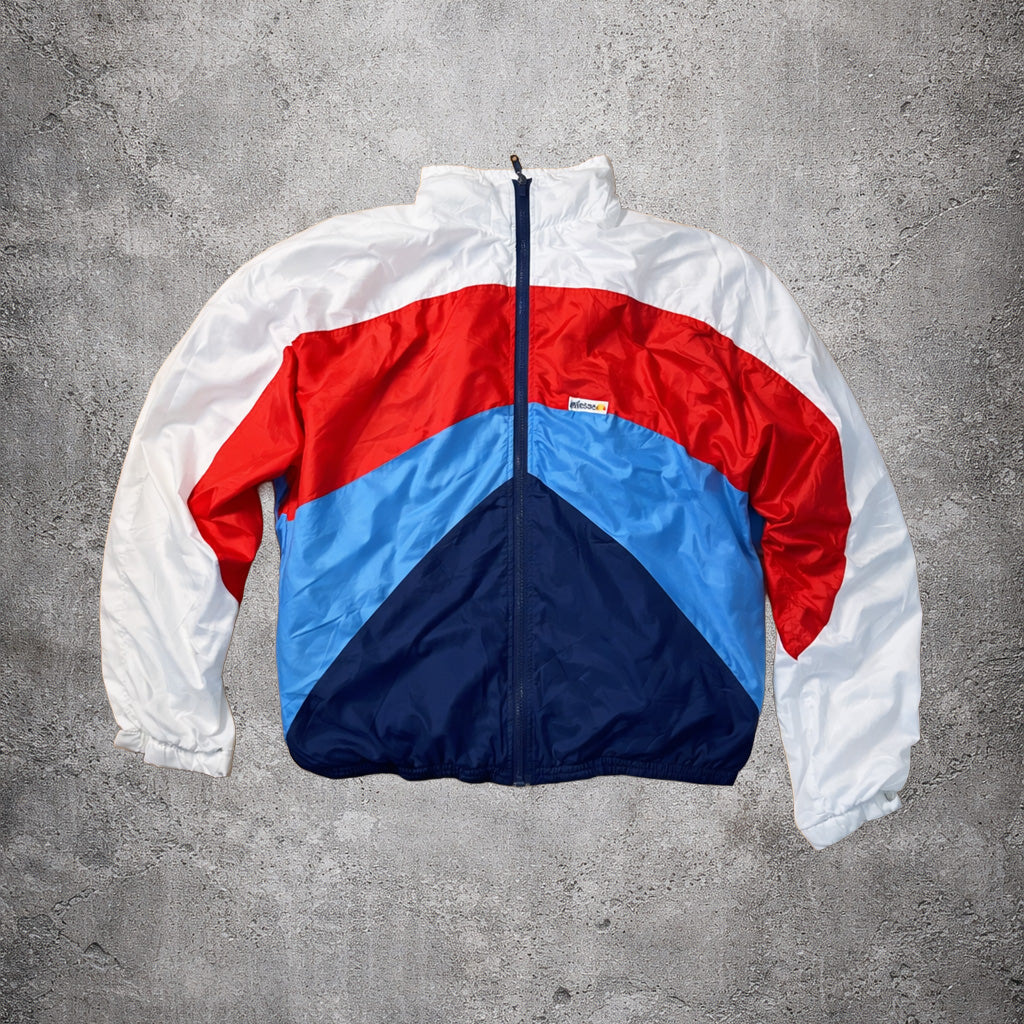 Veste coupe-vent blanc, bleu et rouge - Ellesse - Taille M