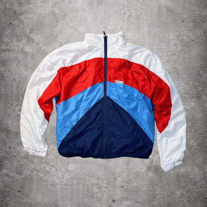 Veste coupe-vent blanc, bleu et rouge - Ellesse - Taille M