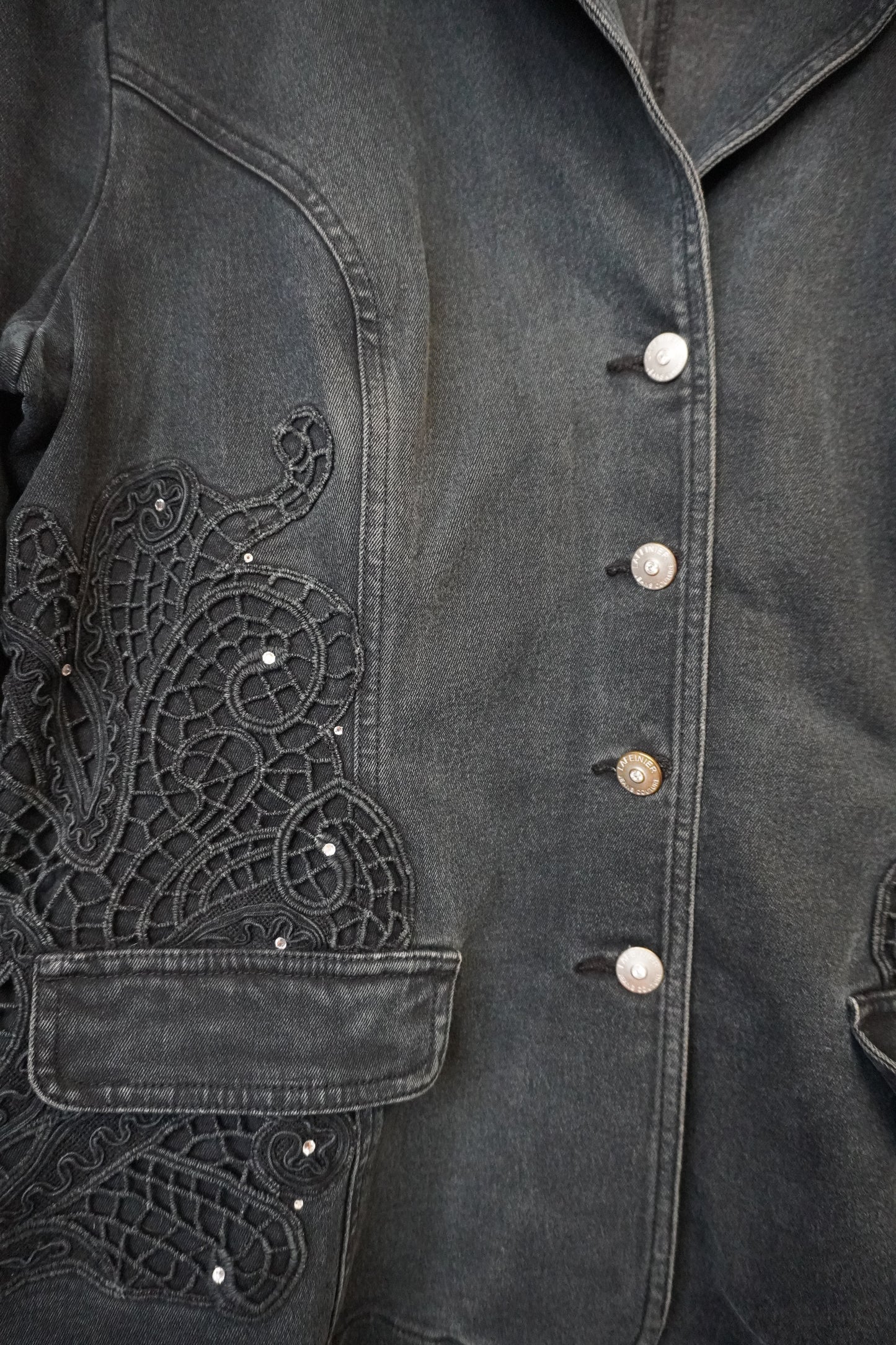 Veste En Jean - Noir - by BÉATRICE - Taille : 4XL