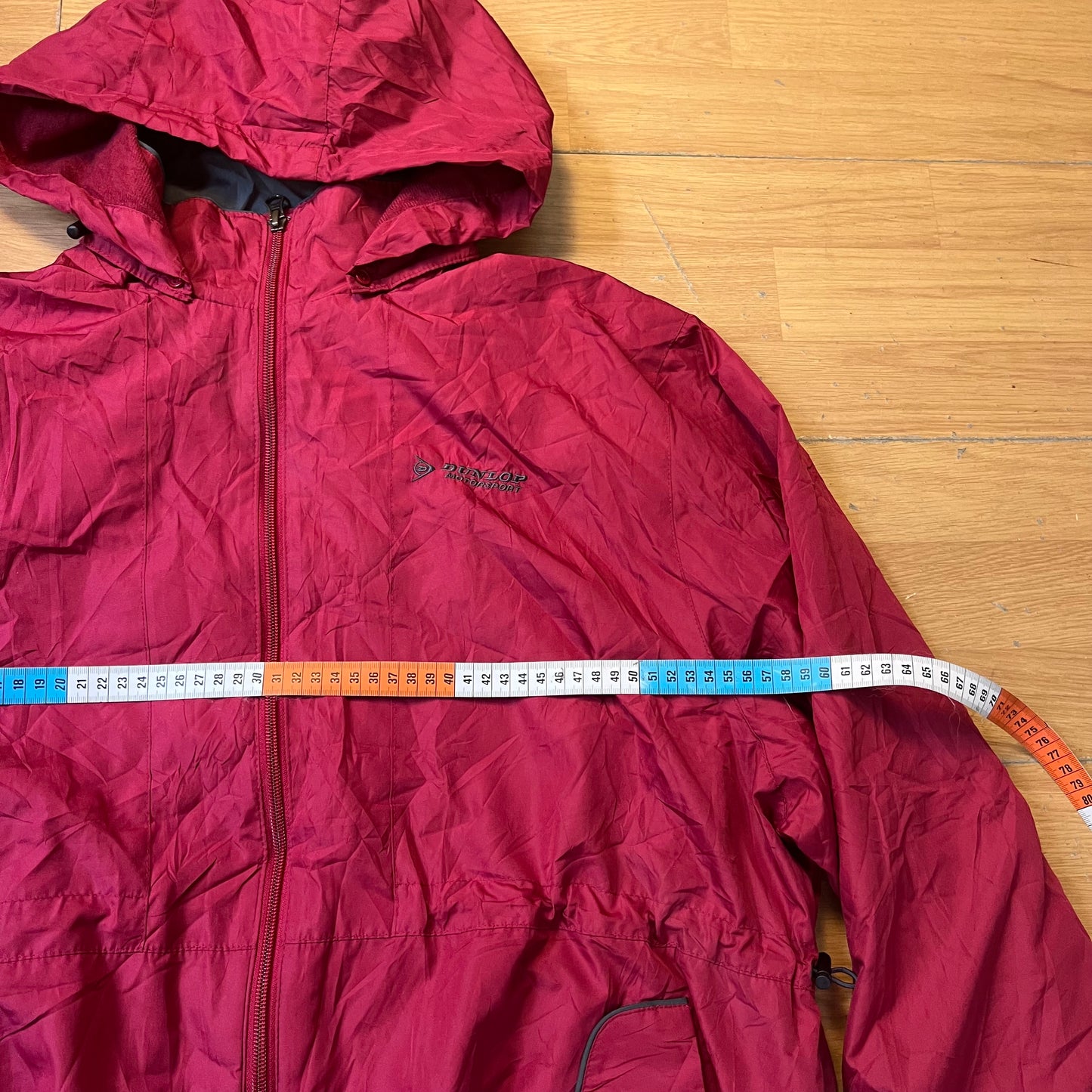 Veste coupe-vent rouge avec capuche - Dunlop Motorsport - Taille 4XL
