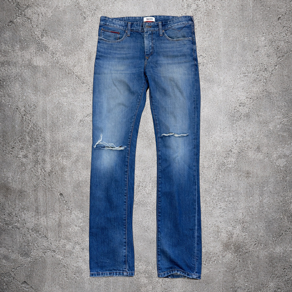 Jeans slim bleu déchiré - Hilfiger Denim - Taille w31 l34