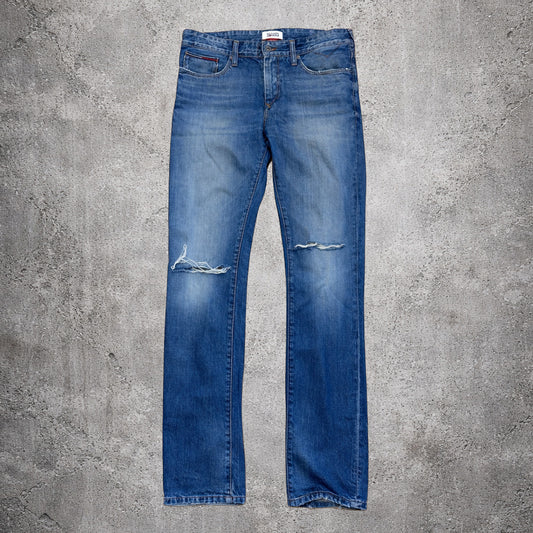 Jeans slim bleu déchiré - Hilfiger Denim - Taille w31 l34