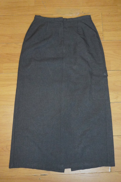 Jupe Longue Tailleur - Grise - by BÉATRICE - Taille : 40