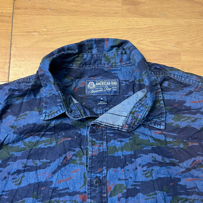 Chemise manches courtes denim camouflage - American Rag - Taille M