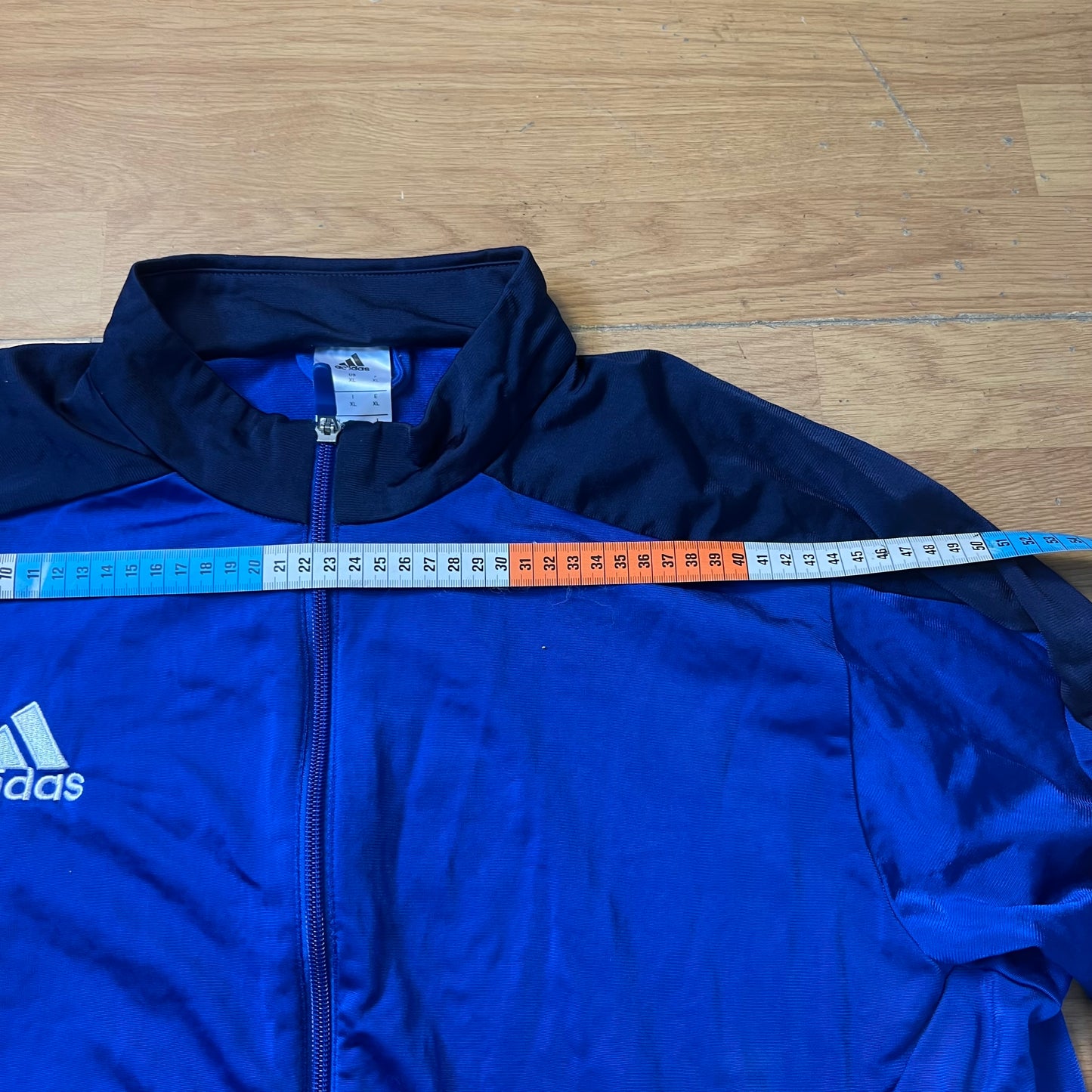 Sweat zippé bleu - Adidas - Taille XL