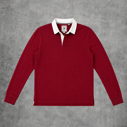 Polo manches longue rouge - Taille L