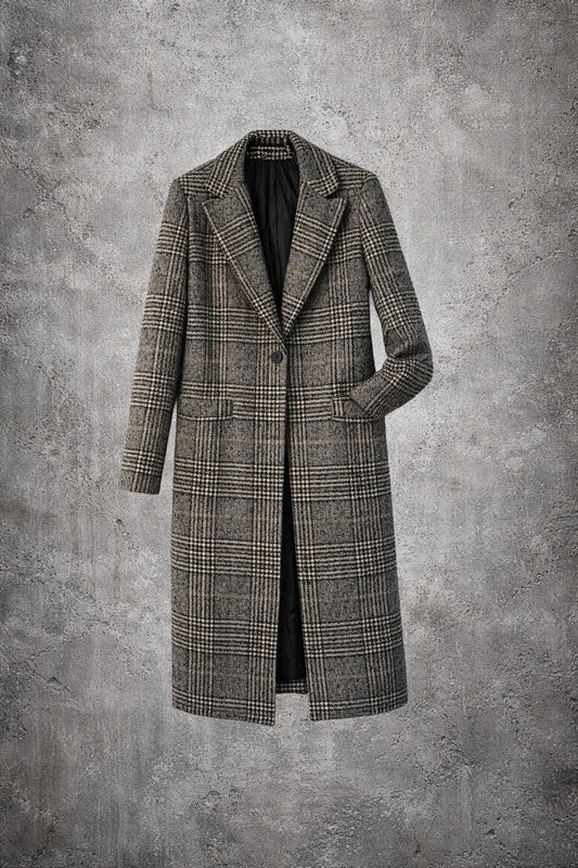 Veste laine noir et blanc – Taille – M (oversized)