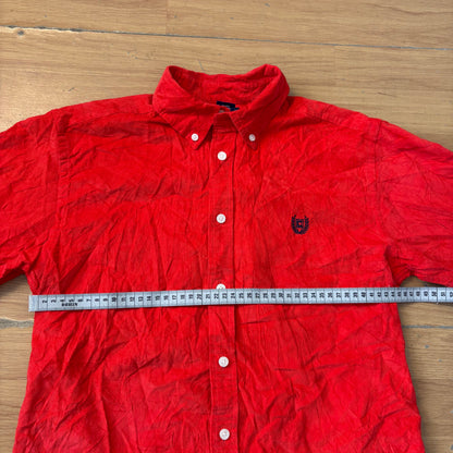 Chemise rouge en velour côtelé - Chaps - Taille L (16/18ans)