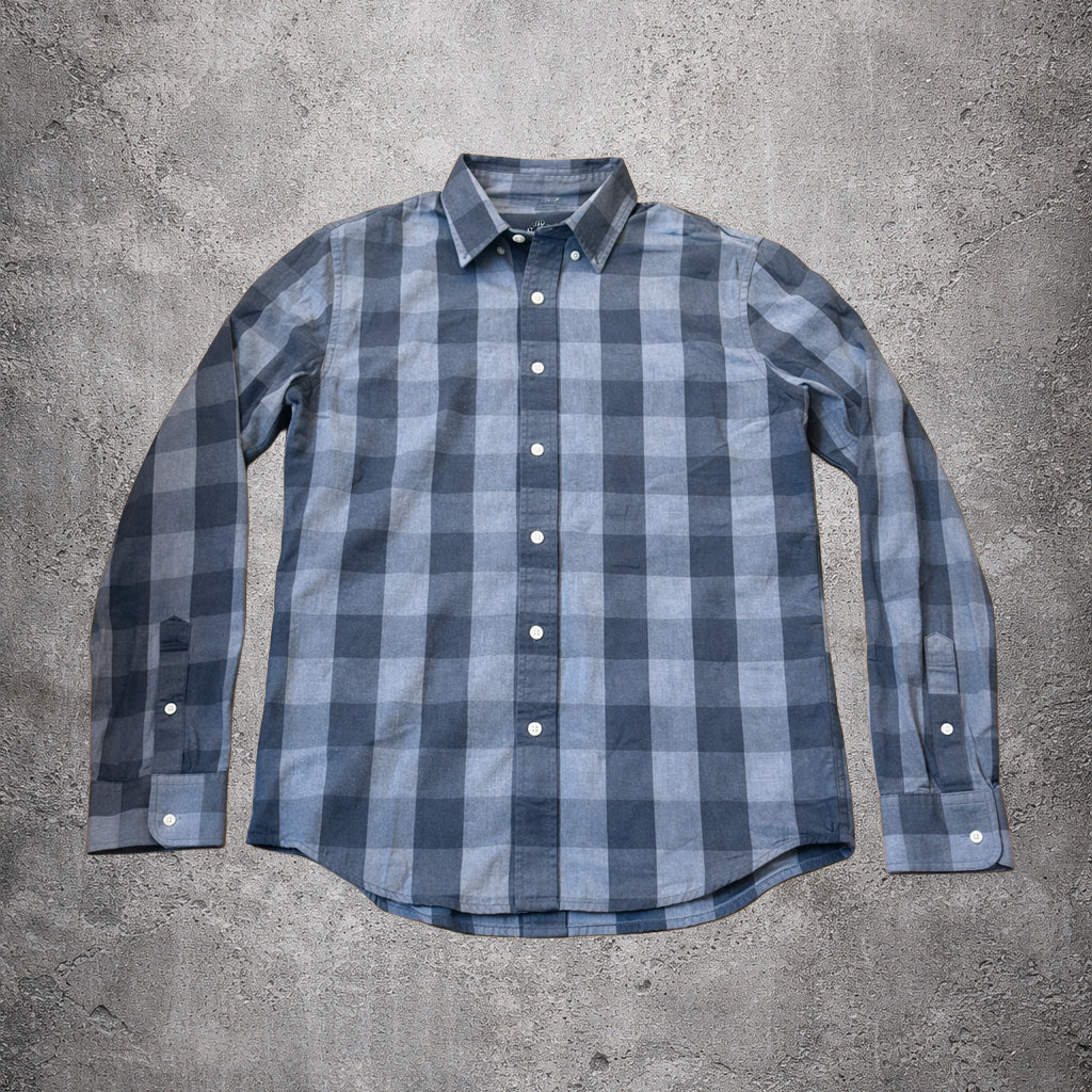 Chemise à carreaux gris - Abercrombie & Fitch - Taille M