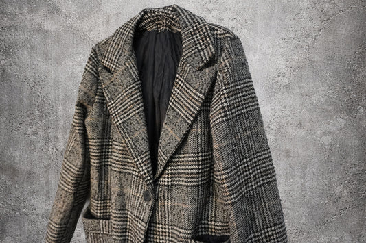 Veste laine noir et blanc – Taille – M (oversized)