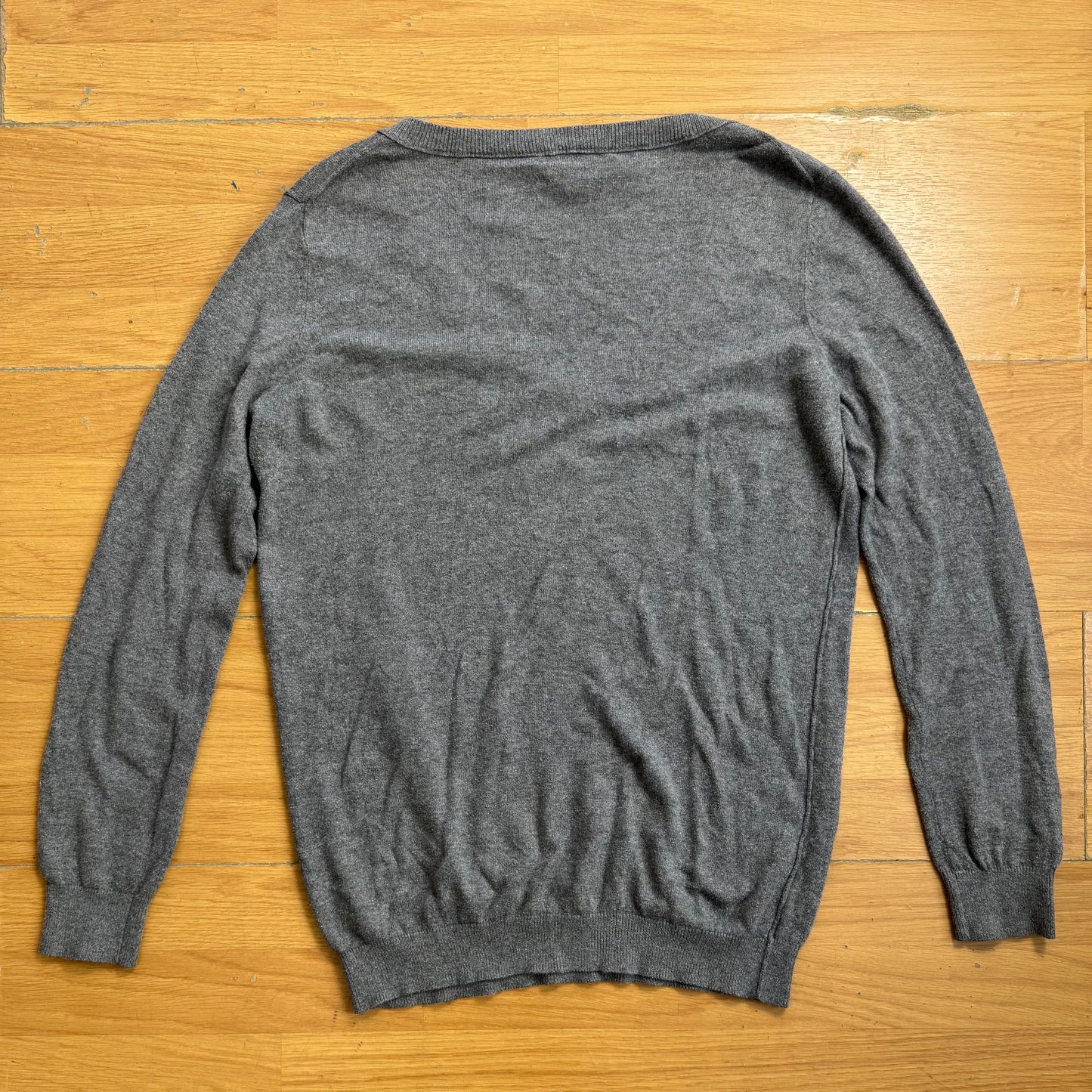Pull col V gris - Tommy Hilfiger - Taille M