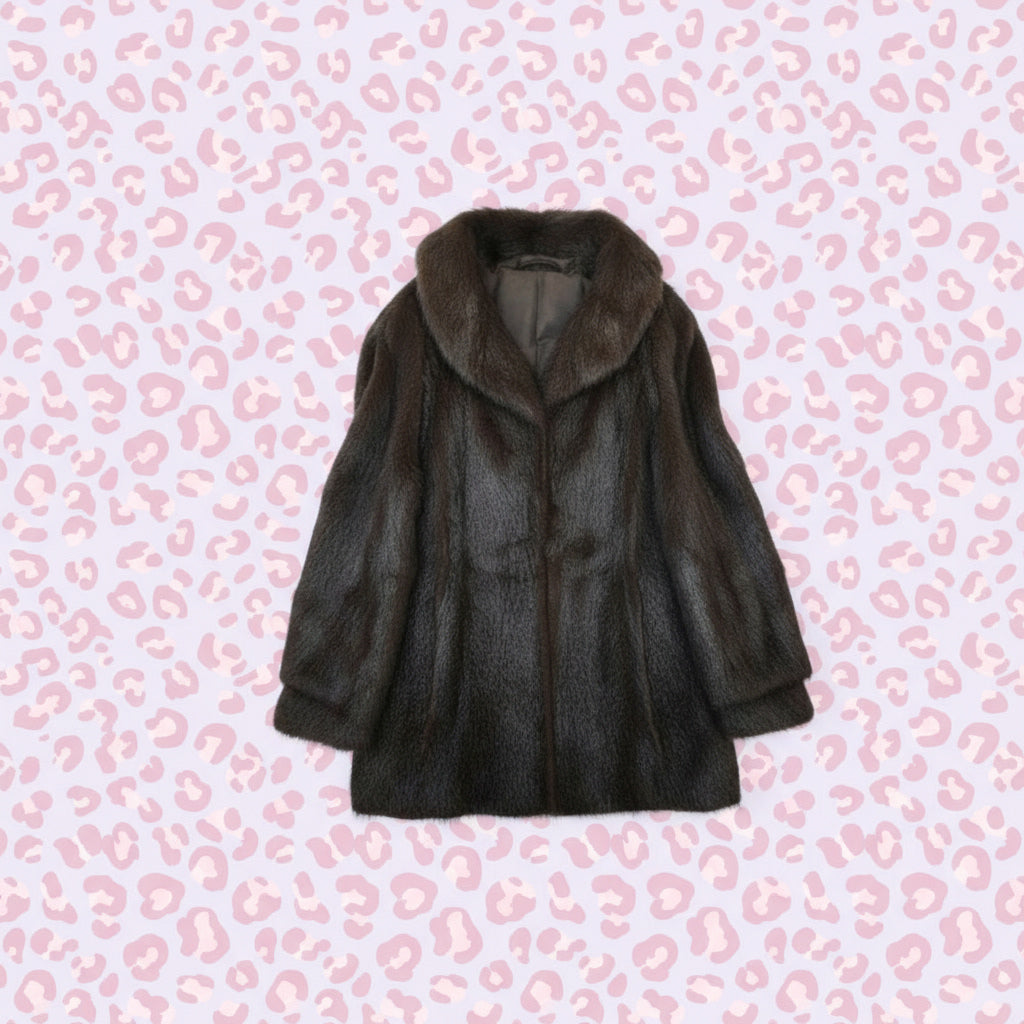 Veste en Fourrure Vintage - by SARLOTTE - Taille : L