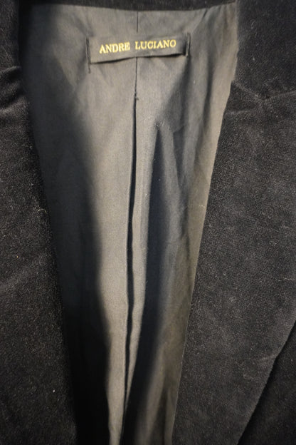 Blazer en velours noir coupe ajustée – BY SARAH LANG