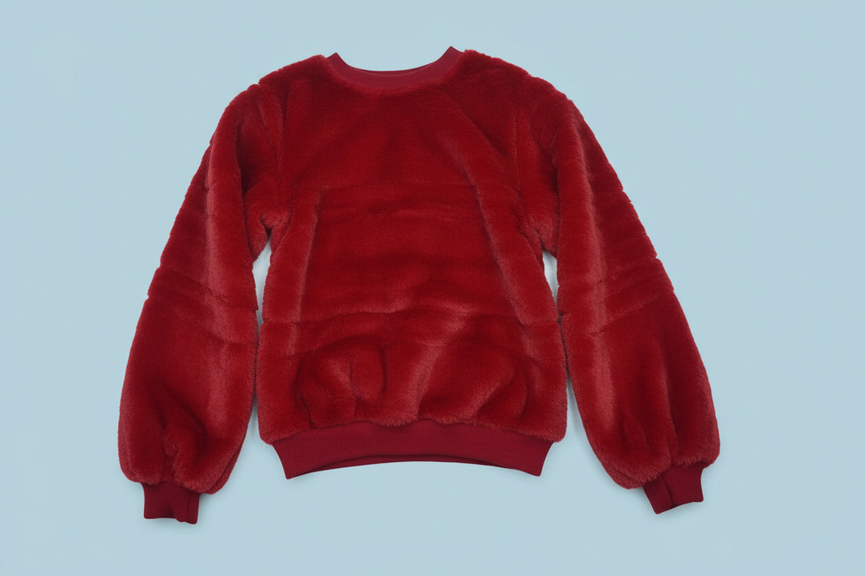 Pull rouge coupe courte – BY PRMEC