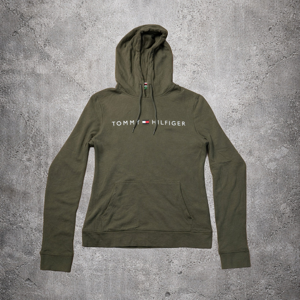 Sweat à capuche vert - Tommy Hilfiger - Taille M