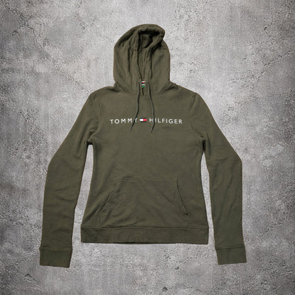 Sweat à capuche vert - Tommy Hilfiger - Taille M