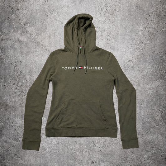 Sweat à capuche vert - Tommy Hilfiger - Taille M