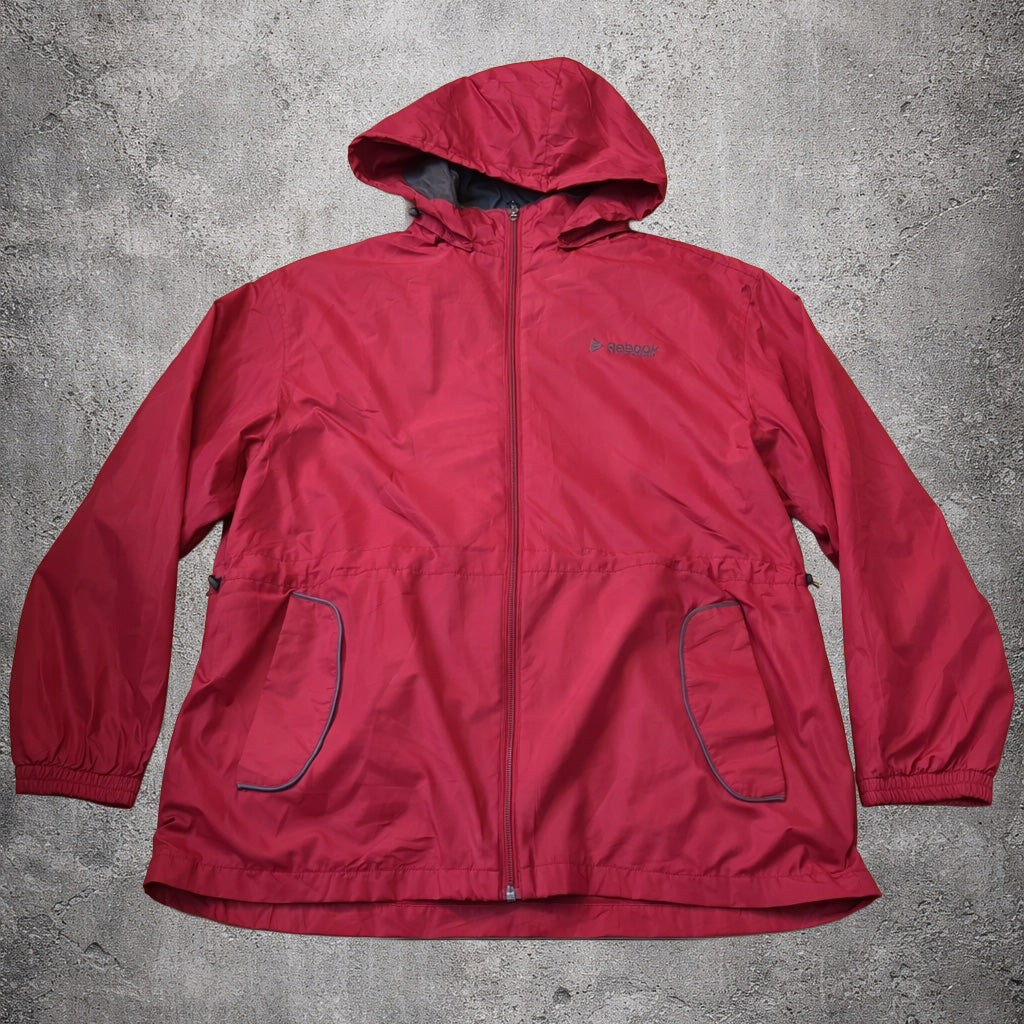 Veste coupe-vent rouge avec capuche - Dunlop Motorsport - Taille 4XL