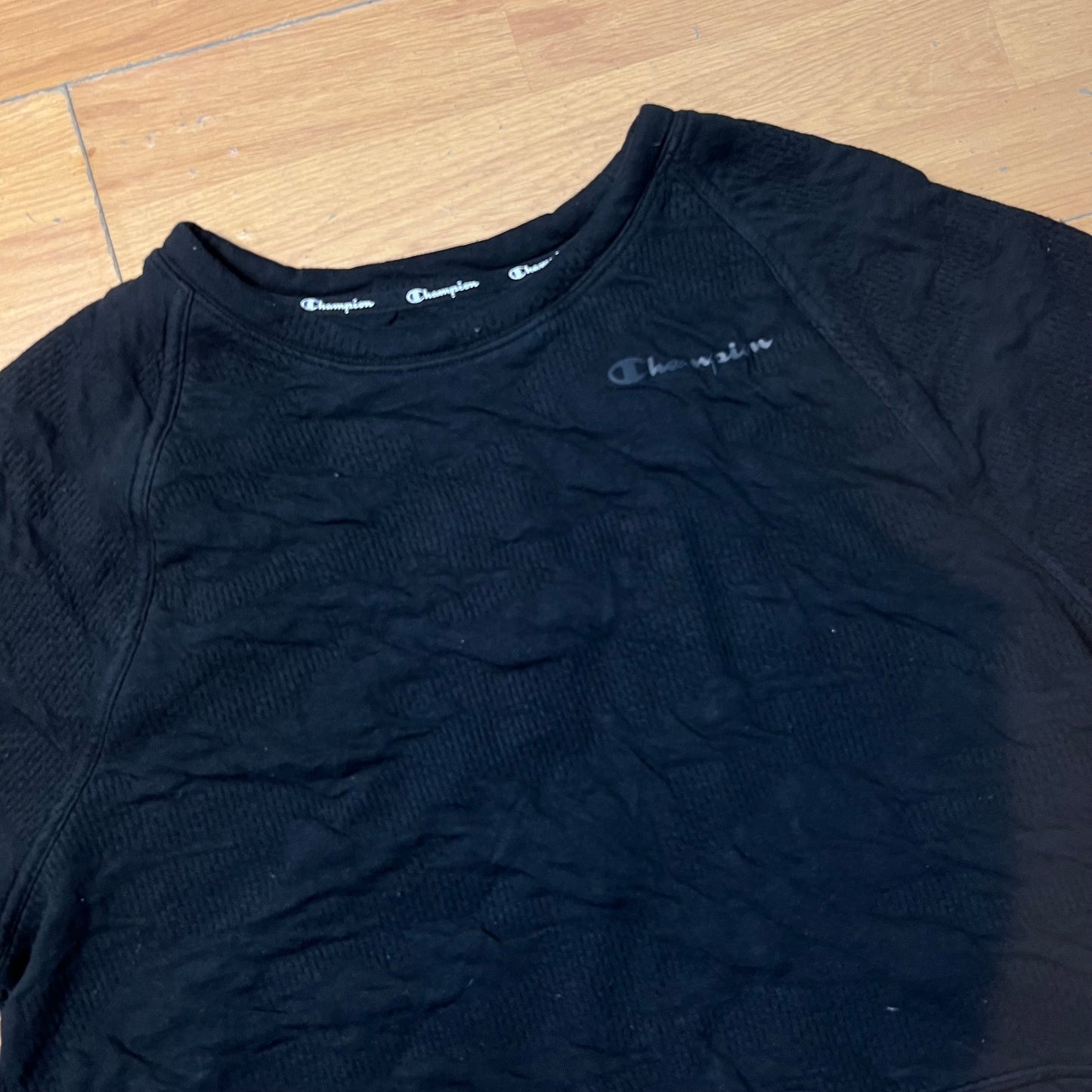 Sweat noir sans capuche - Champion - Taille M