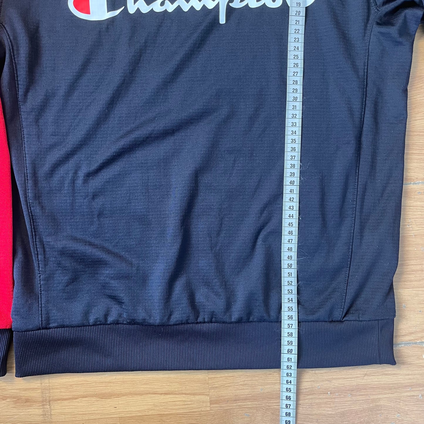 Sweat crewneck noir et rouge - Champion - Taille M