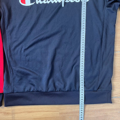 Sweat crewneck noir et rouge - Champion - Taille M