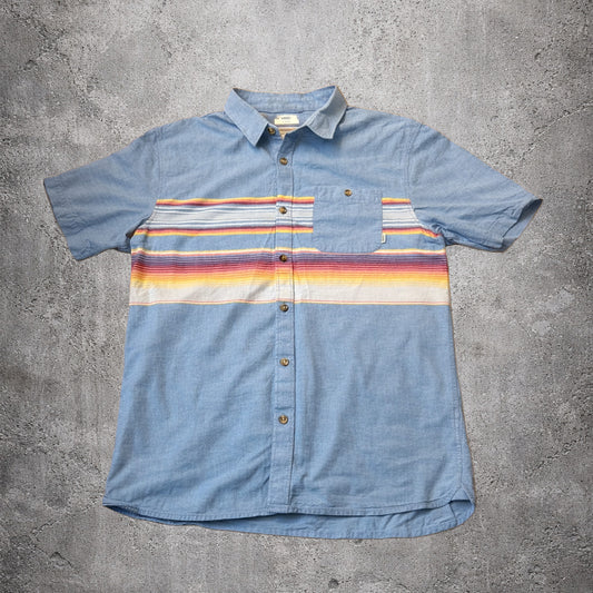 Chemise manches courtes à rayures colorées - Vans - Taille XL