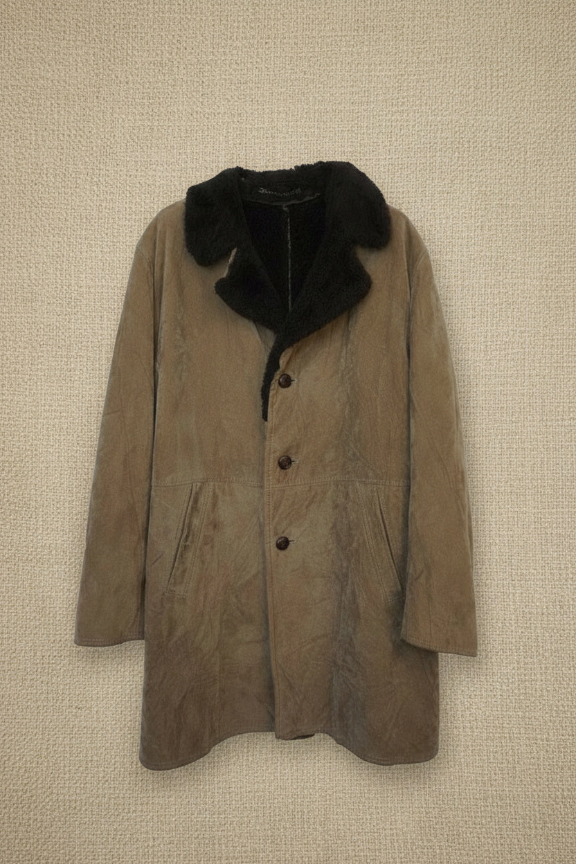 Manteau Effet Suédine - by FABSO